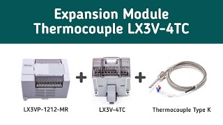 Wecon PLC || Expansion Modul LX3V Thermocouple