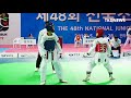 소년체전 남자중등부 41kg급 결승 정우혁 경기도 vs 양희찬 충청북도