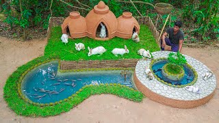 Rescue Rabbit Building Rabbit House And Fish Pond
