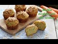 Muffin MORBIDISSIMI alle zucchine e carote, senza olio, latte e senza glutine