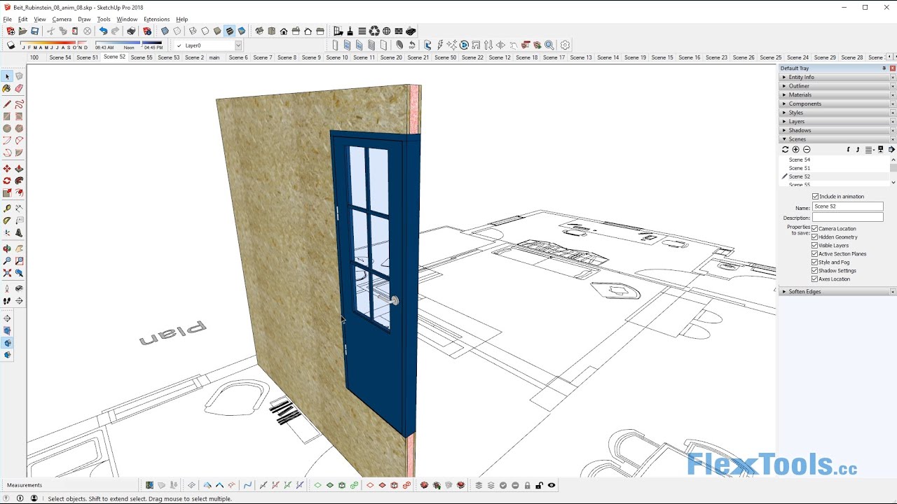 Flextools In Action Flexdoor With Dynamic Glazing Wallcutter Youtube