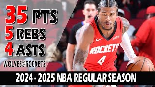 Jalen Green Highlights Houston Rockets Hosting the Timberwolves