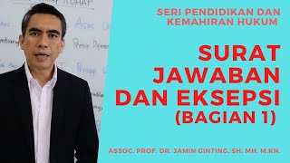 SURAT JAWABAN DAN EKSPESI BAGIAN 1