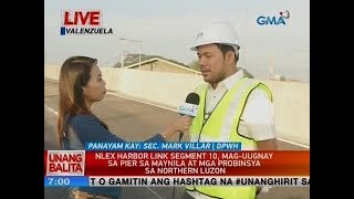 UB: NLEX harbor link segment 10, mag-uugnay sa pier sa Maynila at mga probinsya sa Northern Luzon