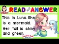 English Reading Comprehension for kids | Mermaid Story | Practice Reading | Reading tutorial