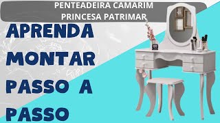 How to Assemble a Princess Dressing Table at Patrimar Móveis (Complete step-by-step video lesson)