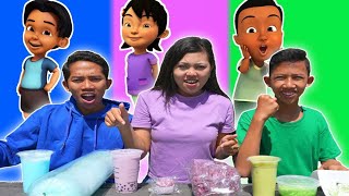 PILIH KARAKTER UPIN DAN IPIN SESUAI MAKANAN 1 WARNA PART 4! | CHALLENGE | Mikael TubeHD