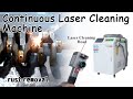 HANTENCNC High Quality Continuous Laser Cleaning Machine Metal Surface Rust Removal Equipment