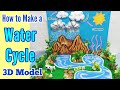 HOW TO MAKE A WATER CYCLE 3D MODEL | SCIENCE PROJECT FOR EXHIBIT