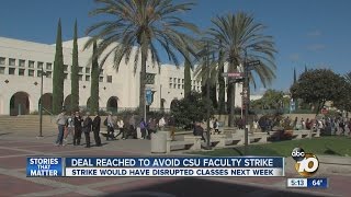 Deal reached to avoid CSU faculty strike