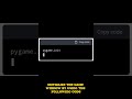 How To Make A Game In Python With zero experience #shorts #pygame