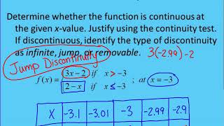 Section 1-3 Continuity, End Behavior, and Limits