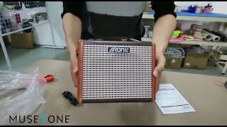 Aroma AG-15A Acoustic Amp (Portable and Rechargeable) Unbox and Test Demo