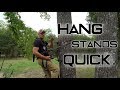 How to Hang a Treestand FAST! | The Best, Efficient Way to Hang and Hunt Deer