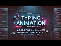 Typing Text Animation with Pure CSS! (No JavaScript)