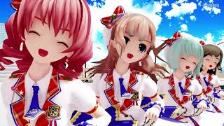 【MMD】らぶ式Saya・Rouge・Yuki・Chocolat・Mintで『Carry Me Off』1080p sm357428641