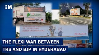 Flexi War Begins In Hyderabad Between BJP And TRS Amid Liberation Day| Amit Shah| KCR| Telangana