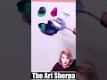 You wont believe this purple!! Impossible Red and Green Technique how to mix purple  #art