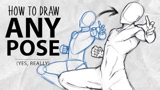 How to draw ANY POSE in 10 minutes | DrawlikeaSir