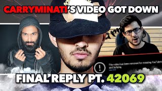 @CarryMinati VIDEO GOT REMOVED FOR WHAT??? (YouTube vs TikTok) | FINAL REPLY PT. 42069