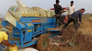 Mahindra youvo 585 4wd || vardhman multicrop thresher