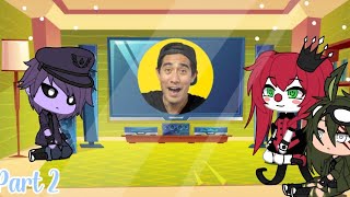 The Aftons React to Zach King || Gacha Life || FNaF || Read the Description (Re-upload)
