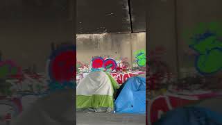 😱Did you see that?!😱 Homelessness in Los Angeles California. SUBSCRIBE  #travel #short #india