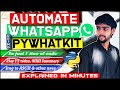 Automate Whatsapp messages using Python | pywhatkit in single line of code | ASA Learning