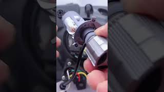 How to install the LED headlight H4 with the projector lens?
