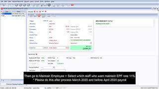 SQL Payroll_How to maintain staff with employee rate 11% in SQL Payroll System