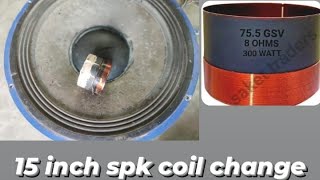 any dj speaker repair coil change easily  trending×जला हुआ स्पीकर बहुत ही आसानी से कैसे बनाएं घर पे।