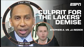 Stephen A. & JJ Redick debate the BIGGEST CULPRIT for the Lakers demise 🤯 | First Take