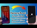 How To Factory Reset Screen Locked iPhone 4/5/6/7/8/X/Xr/11/12/13 Without Pc & iTunes ! Erase iPhone