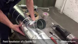 Field Installation of a Saddle Tap onto Spiral Pipe - Spiral Manufacturing, Inc.