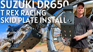 Suzuki DR650 (2023) - T Rex Racing Skid Plate Install