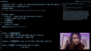 Livecoding melodic DNB music in Strudel