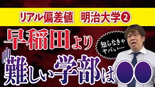 【私大受験】明治大学のリアル偏差値＜後編＞【増田塾】