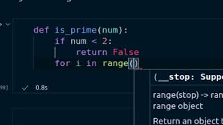 Prime number checker | 33 Seconds | Python