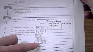 Using a Table as a Problem Solving Strategy