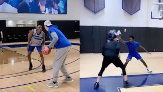 College players challenge Mike Miller 1-on-1