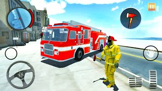 FireTruck Brigade Simulator - Firefighter Driver Emergency Rescue Duty #4 - Android Gameplay