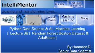 Python Data Science & AI | Machine Learning | Lecture 38 | Random Forest Boston Dataset & AdaBoost |