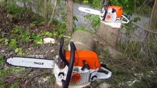 Puunkaato Puiden kaadot Tampere Stihl MS 441 C-M ja Stihl MS 261 C-M pihapuiden kaadot