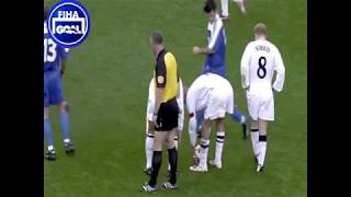 David Beckham 's Free kick - England  VS  Greece 2002