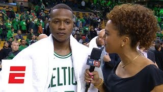 Terry Rozier explains the Drew Bledsoe jersey and Celtics' Game 1 win over 76ers