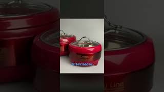 HOT POT SET | NEW HOT POT | GLASS LID HOT POT #CROCKERYHUT #youtubeshorts #kitchen #cookwareset