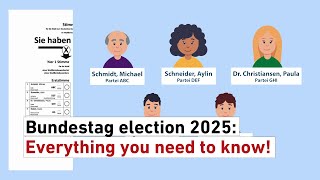 All you need to know about the Bundestag election 2025 - in English!