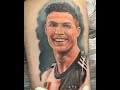 Best Cristiano Ronaldo Tattoo On Thigh | Tattoo Cristiano Ronaldo of Juventus FC