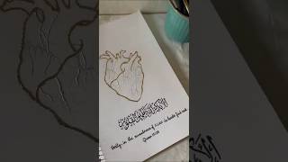 || Verily in the remembrance of Allah do hearts find rest 🫀☪️ || Drawing  with Zahra ||