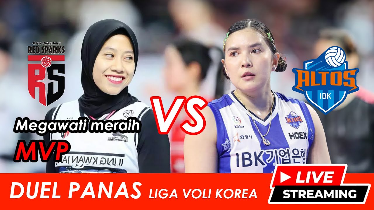 🔴 RED SPARKS Vs IBK ALTOS | Megawati Hangestri| Megawati Hangestri ...